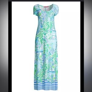 Large Lilly Pulitzer Wynne Floral Maxi Dress